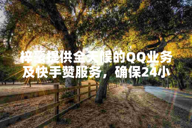 梓豪提供全天候的QQ业务及快手赞服务，确保24小时内快速响应真人操作。