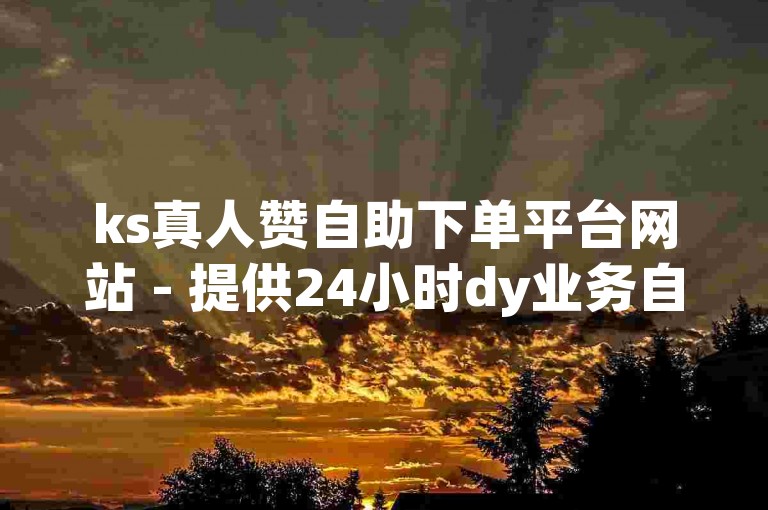 ks真人赞自助下单平台网站 - 提供24小时dy业务自助下单服务，价格优惠。