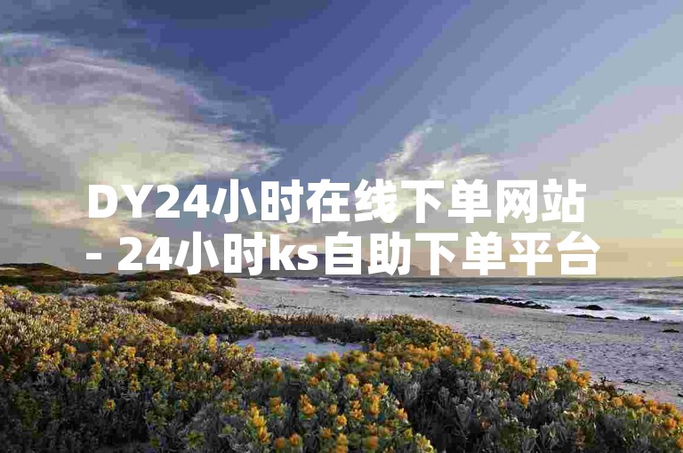 DY24小时在线下单网站 - 24小时ks自助下单平台网站优惠。