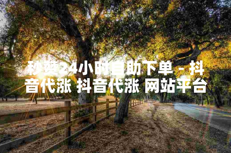 秒赞24小时自助下单 - 抖音代涨 抖音代涨 网站平台