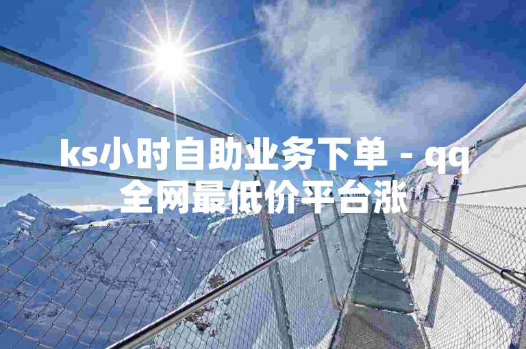 ks小时自助业务下单 - qq全网最低价平台涨