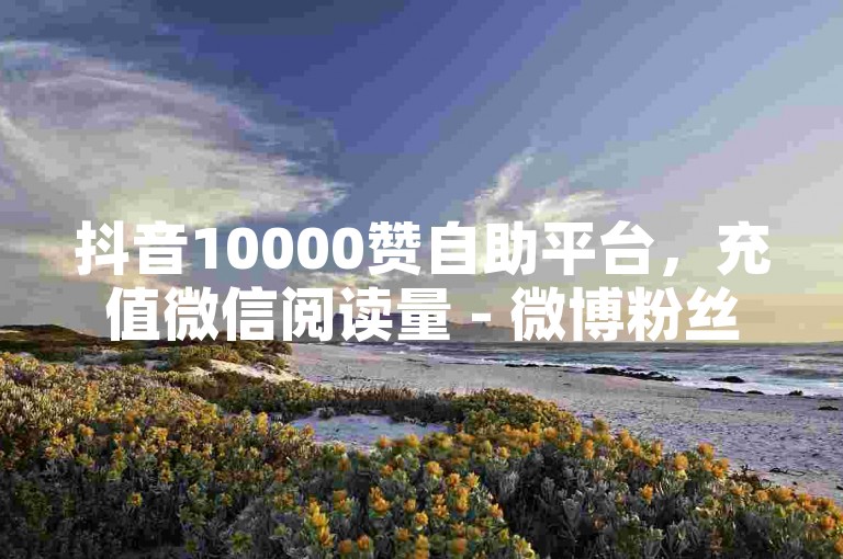 抖音10000赞自助平台，充值微信阅读量 - 微博粉丝和点赞数的区别 - 快手10000快币