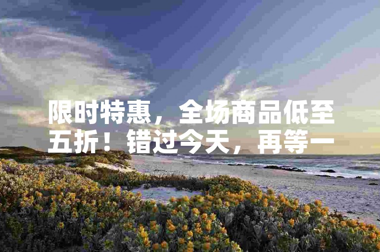 限时特惠，全场商品低至五折！错过今天，再等一年！