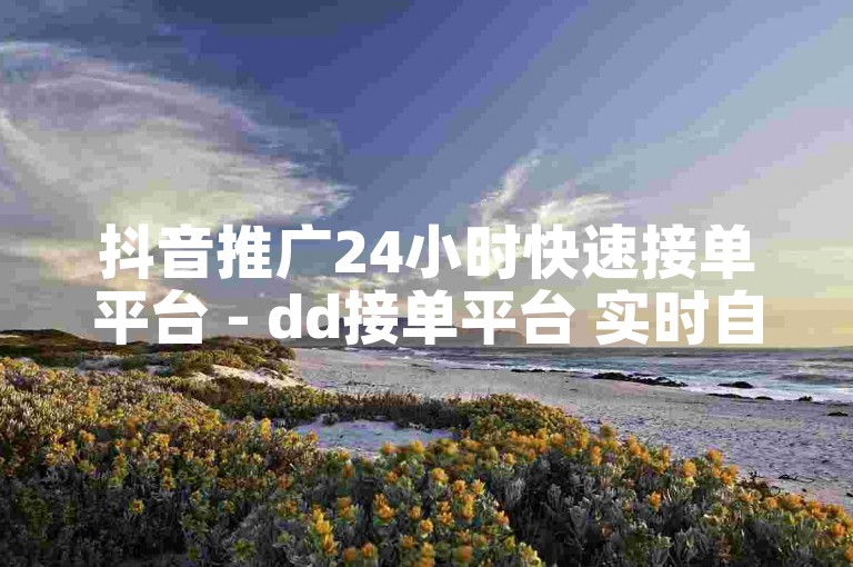 抖音推广24小时快速接单平台 - dd接单平台 实时自助下单服务