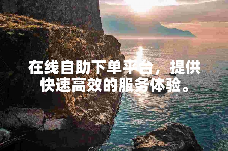 在线自助下单平台，提供快速高效的服务体验。