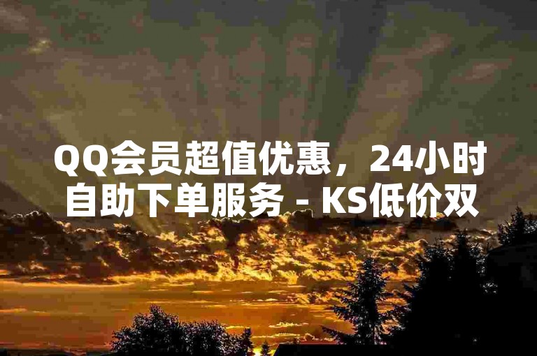 QQ会员超值优惠，24小时自助下单服务 - KS低价双击 - 1元享100赞。