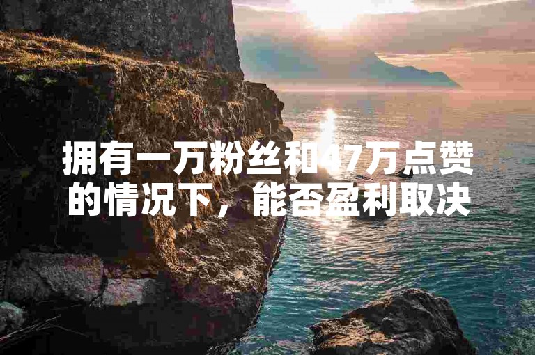 拥有一万粉丝和47万点赞的情况下，能否盈利取决于多种因素，包括内容质量、受众群体以及变现方式等。