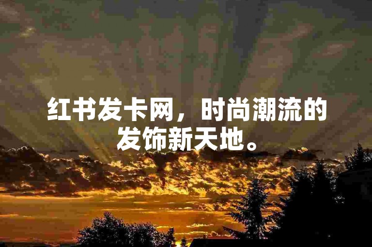 红书发卡网，时尚潮流的发饰新天地。