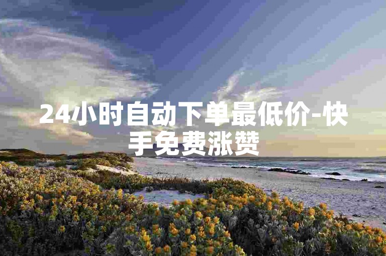 24小时自动下单最低价-快手免费涨赞