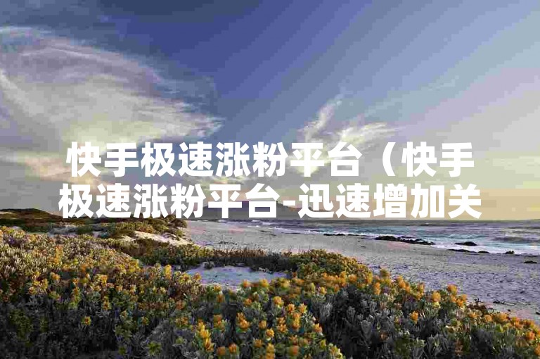 快手极速涨粉平台（快手极速涨粉平台-迅速增加关注者的技巧）