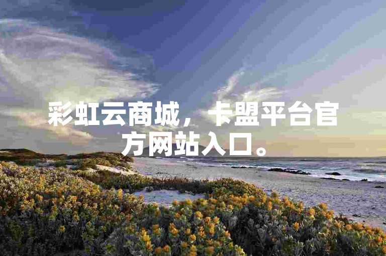 彩虹云商城，卡盟平台官方网站入口。