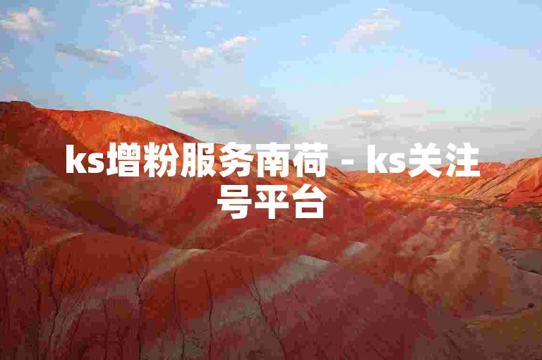 ks增粉服务南荷 - ks关注号平台