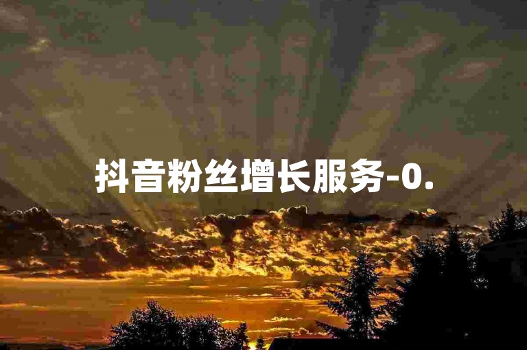 抖音粉丝增长服务-0.5元增加1000粉丝自助购买。