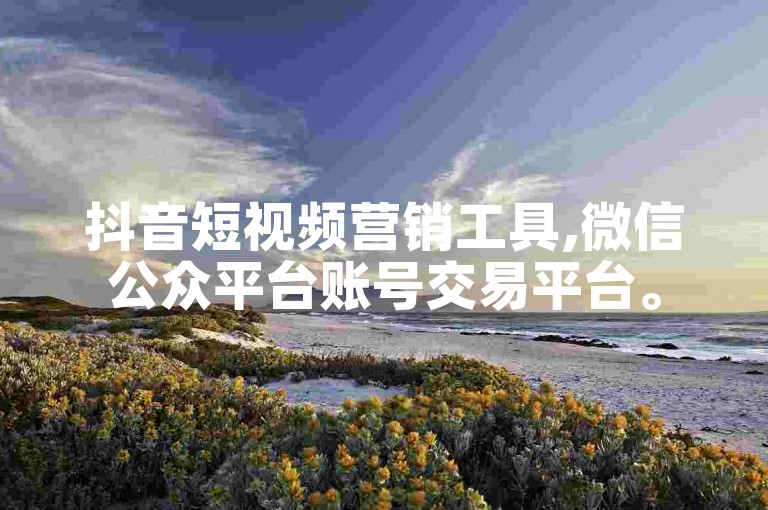 抖音短视频营销工具,微信公众平台账号交易平台。