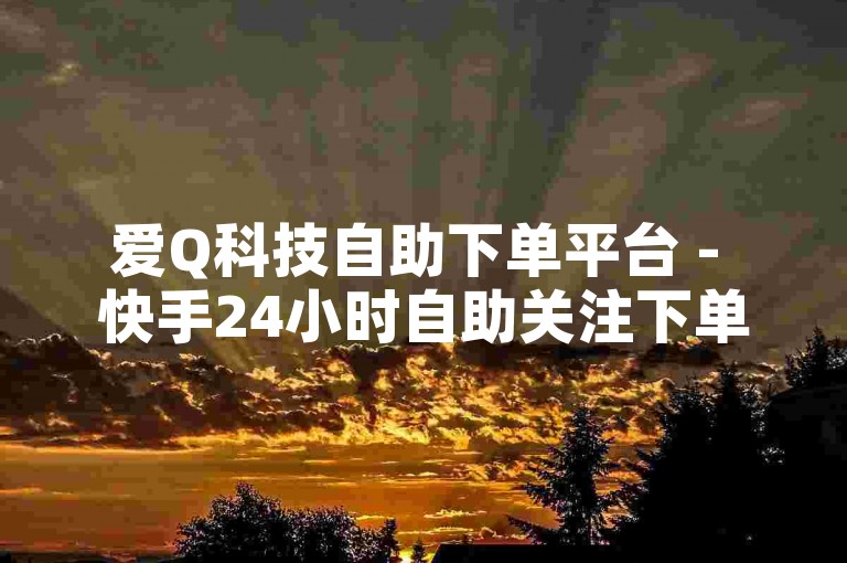 爱Q科技自助下单平台 - 快手24小时自助关注下单网站