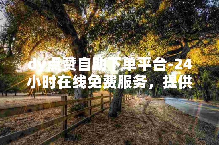dy点赞自助下单平台-24小时在线免费服务，提供优惠价格。