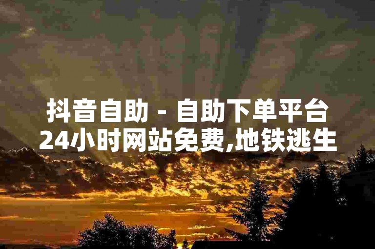 抖音自助 - 自助下单平台24小时网站免费,地铁逃生卡网24小时自助下单平台 - 24小时低价自助下单平台优势