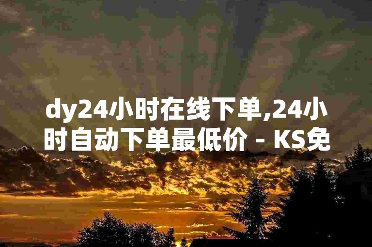 dy24小时在线下单,24小时自动下单最低价 - KS免费业务 - 快手一元1w粉丝不掉粉的原因