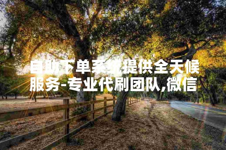 自助下单系统提供全天候服务-专业代刷团队,微信购买点赞。