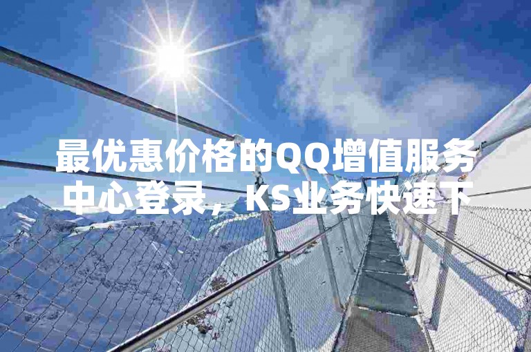 最优惠价格的QQ增值服务中心登录，KS业务快速下单平台 - 专业刷赞服务 - 视频会员批量供应平台。