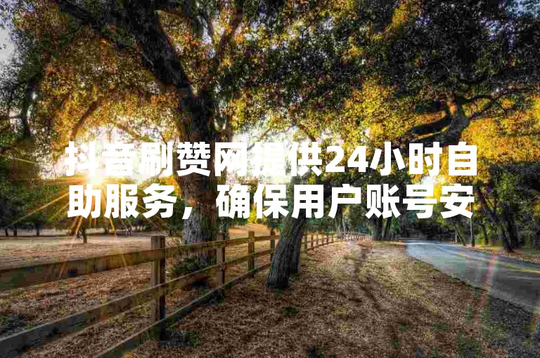 抖音刷赞网提供24小时自助服务，确保用户账号安全不封禁。