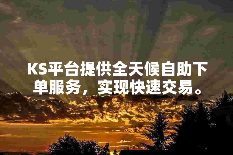 KS平台提供全天候自助下单服务，实现快速交易。