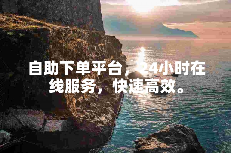 自助下单平台，24小时在线服务，快速高效。