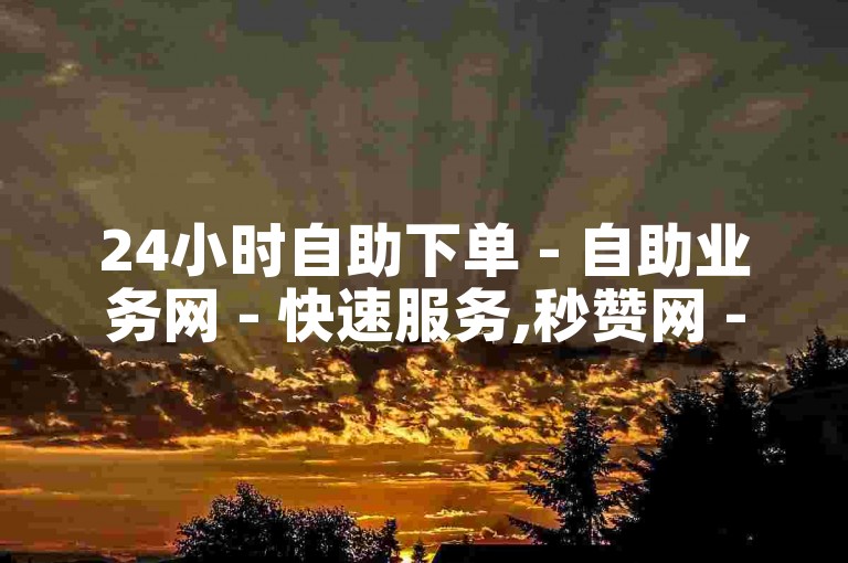 24小时自助下单 - 自助业务网 - 快速服务,秒赞网 - 24小时自助秒刷网