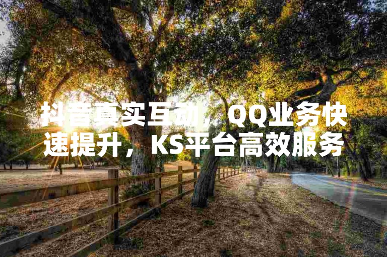 抖音真实互动，QQ业务快速提升，KS平台高效服务。