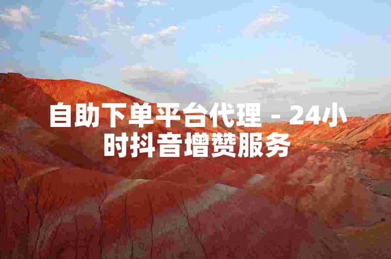自助下单平台代理 - 24小时抖音增赞服务