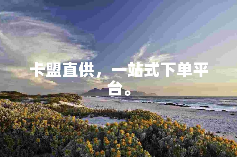 卡盟直供，一站式下单平台。