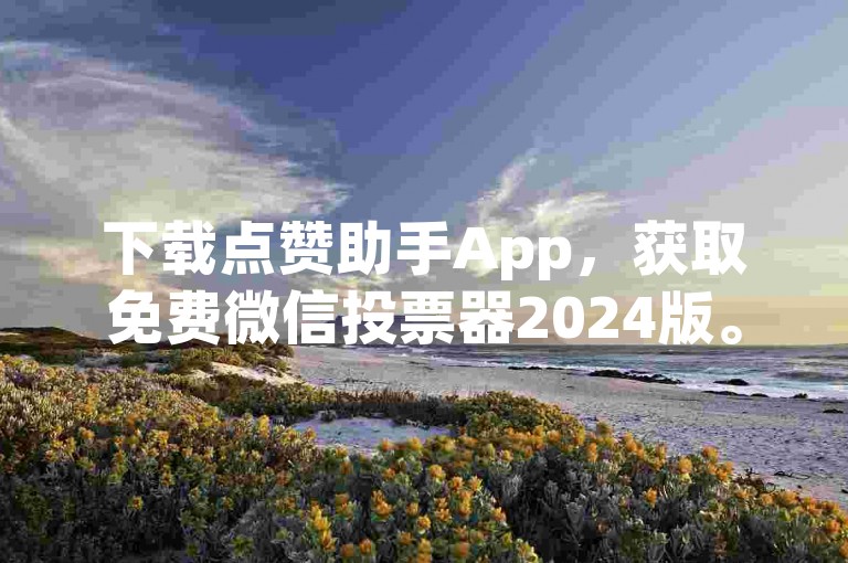 下载点赞助手App，获取免费微信投票器2024版。