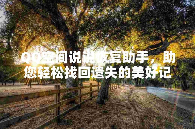 QQ空间说说恢复助手，助您轻松找回遗失的美好记忆。