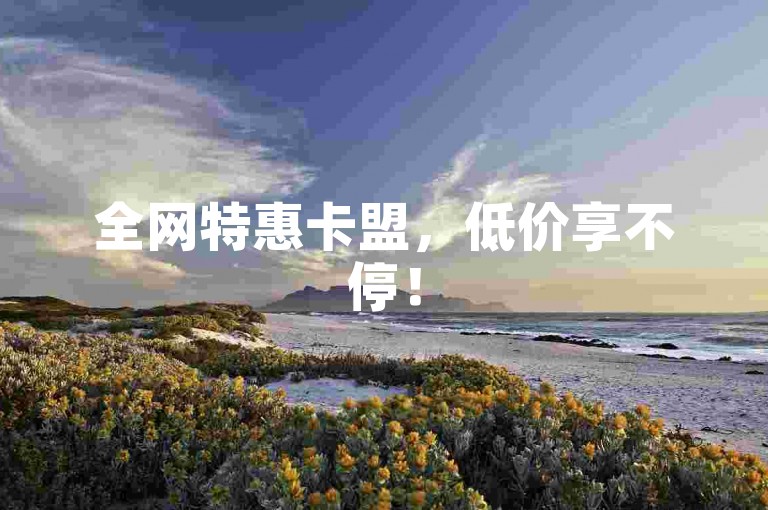 全网特惠卡盟，低价享不停！
