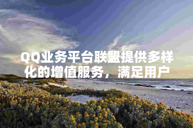 QQ业务平台联盟提供多样化的增值服务，满足用户的不同需求。