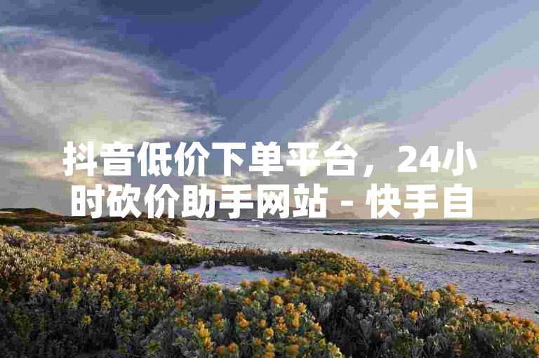 抖音低价下单平台，24小时砍价助手网站 - 快手自助点赞平台