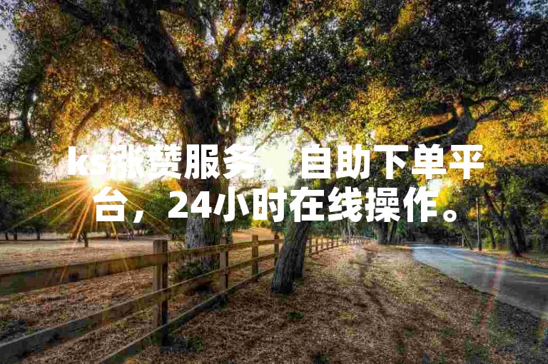 ks涨赞服务，自助下单平台，24小时在线操作。
