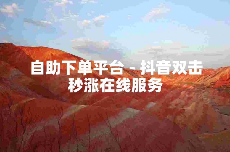 自助下单平台 - 抖音双击秒涨在线服务