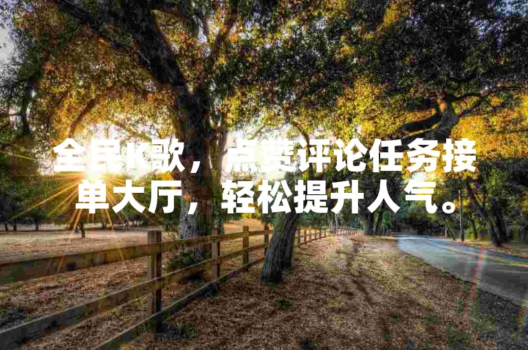 全民K歌，点赞评论任务接单大厅，轻松提升人气。