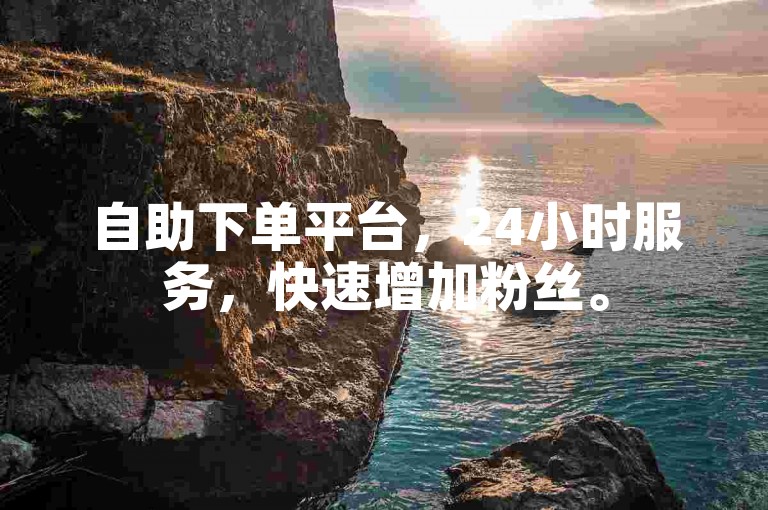 自助下单平台，24小时服务，快速增加粉丝。