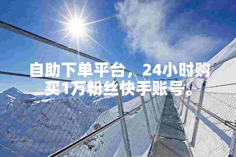 自助下单平台，24小时购买1万粉丝快手账号。