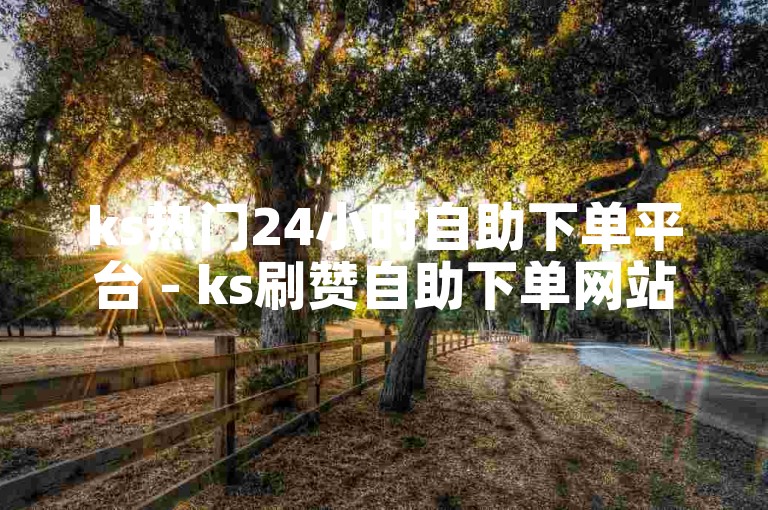 ks热门24小时自助下单平台 - ks刷赞自助下单网站免费