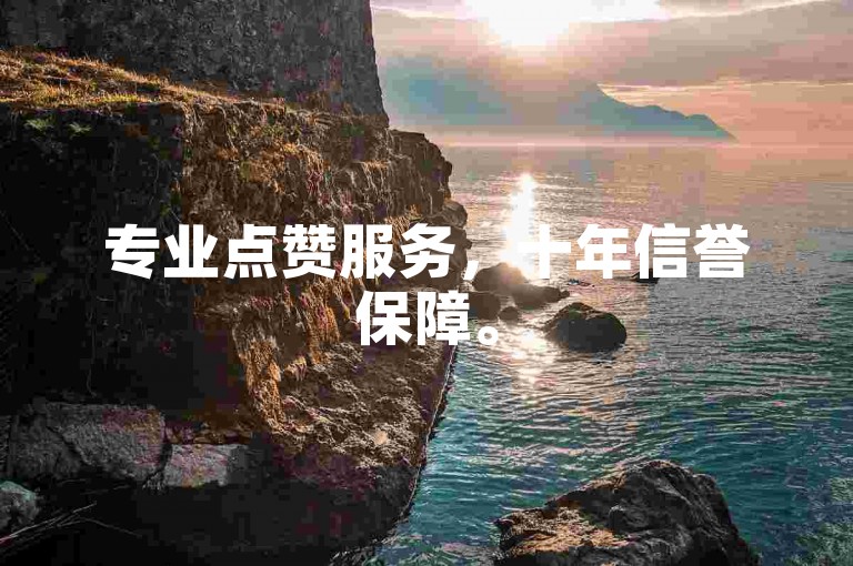 专业点赞服务，十年信誉保障。