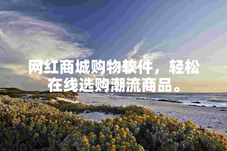 网红商城购物软件，轻松在线选购潮流商品。