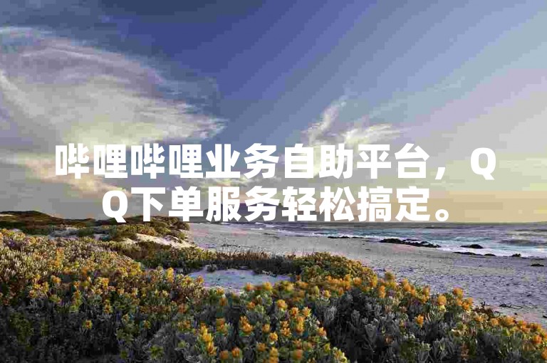哔哩哔哩业务自助平台，QQ下单服务轻松搞定。