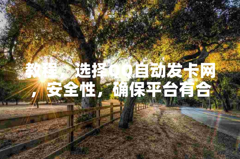 教程，选择QQ自动发卡网，安全性，确保平台有合法营业执照，保障资金安全。，稳定性，检查技术团队是否专业，保证系统稳定运行。，试用体验，利用免费试用期测试发货和客服响应速度。