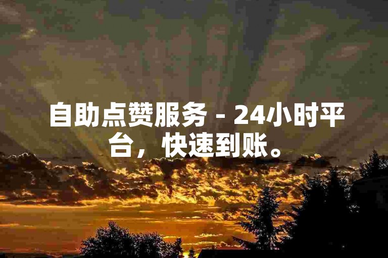 自助点赞服务 - 24小时平台，快速到账。