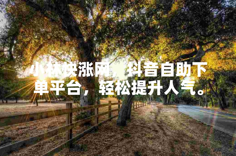 小林快涨网，抖音自助下单平台，轻松提升人气。