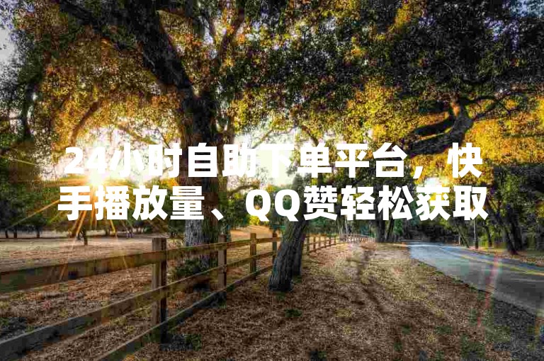 24小时自助下单平台，快手播放量、QQ赞轻松获取。