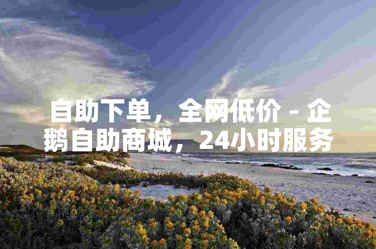 自助下单，全网低价 - 企鹅自助商城，24小时服务。